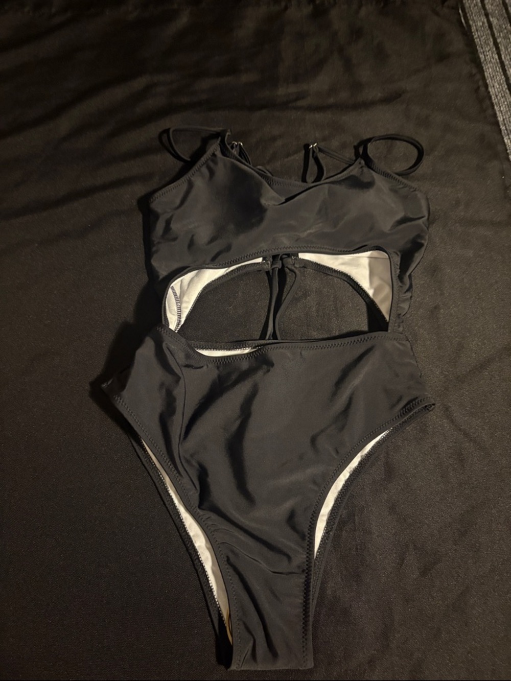 Black Cutout One-Piece Swimsuit